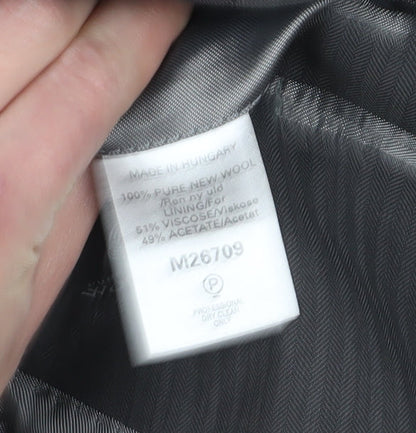 Mens UK Size 40 NEXT Regular Black Suit Jacket