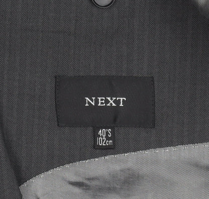 Mens UK Size 40 NEXT Regular Grey Suit Jacket