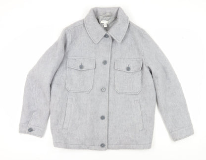 Womens UK Size M Topshop Grey Basic Jacket