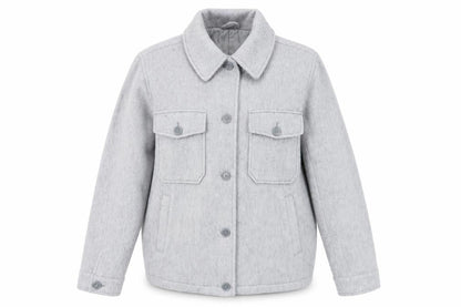 Womens UK Size M Topshop Grey Basic Jacket