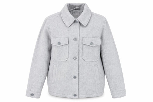 Womens UK Size M Topshop Grey Basic Jacket