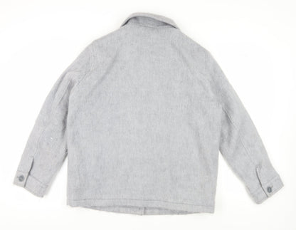 Womens UK Size M Topshop Grey Basic Jacket