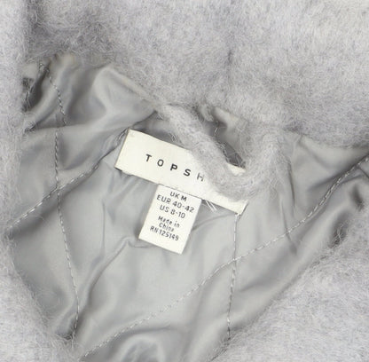 Womens UK Size M Topshop Grey Basic Jacket