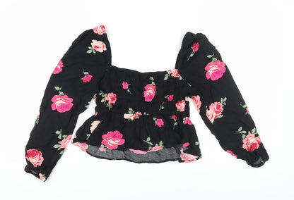 Miss Selfridge Women's Floral Tunic Blouse - Size 10