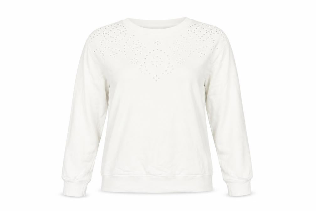 Womens UK Size 12 Marks and Spencer Ivory Pullover Sweatshirt