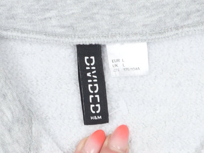 H&M Divided Women's Grey/Blue Chicago Sweatshirt Large