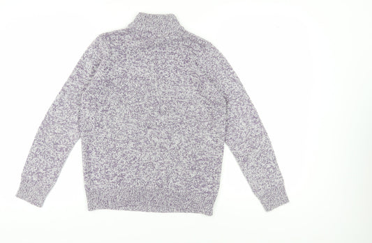 Damart Women's Multicoloured Roll Neck Jumper Size 10/12