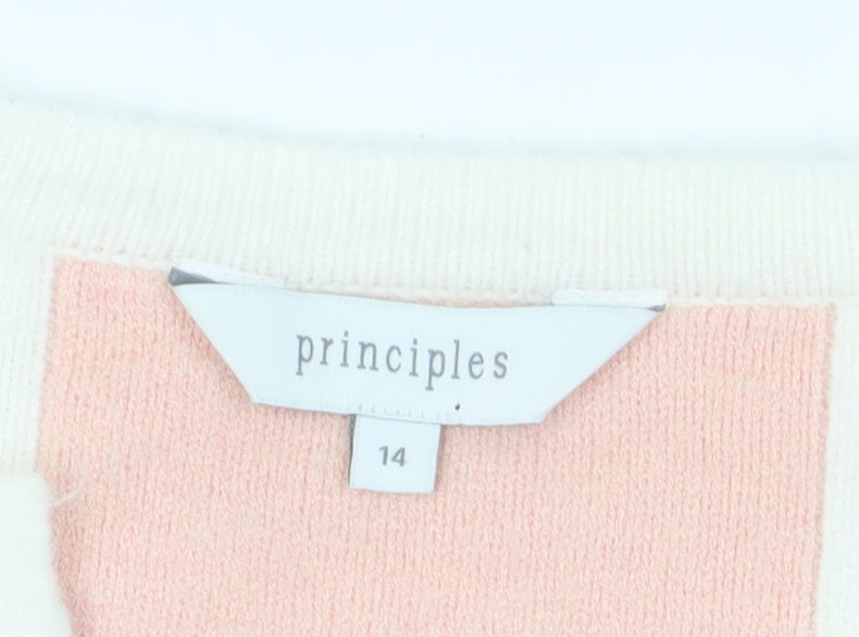 Womens UK Size 14 Principles Multicoloured Cardigan Jumper