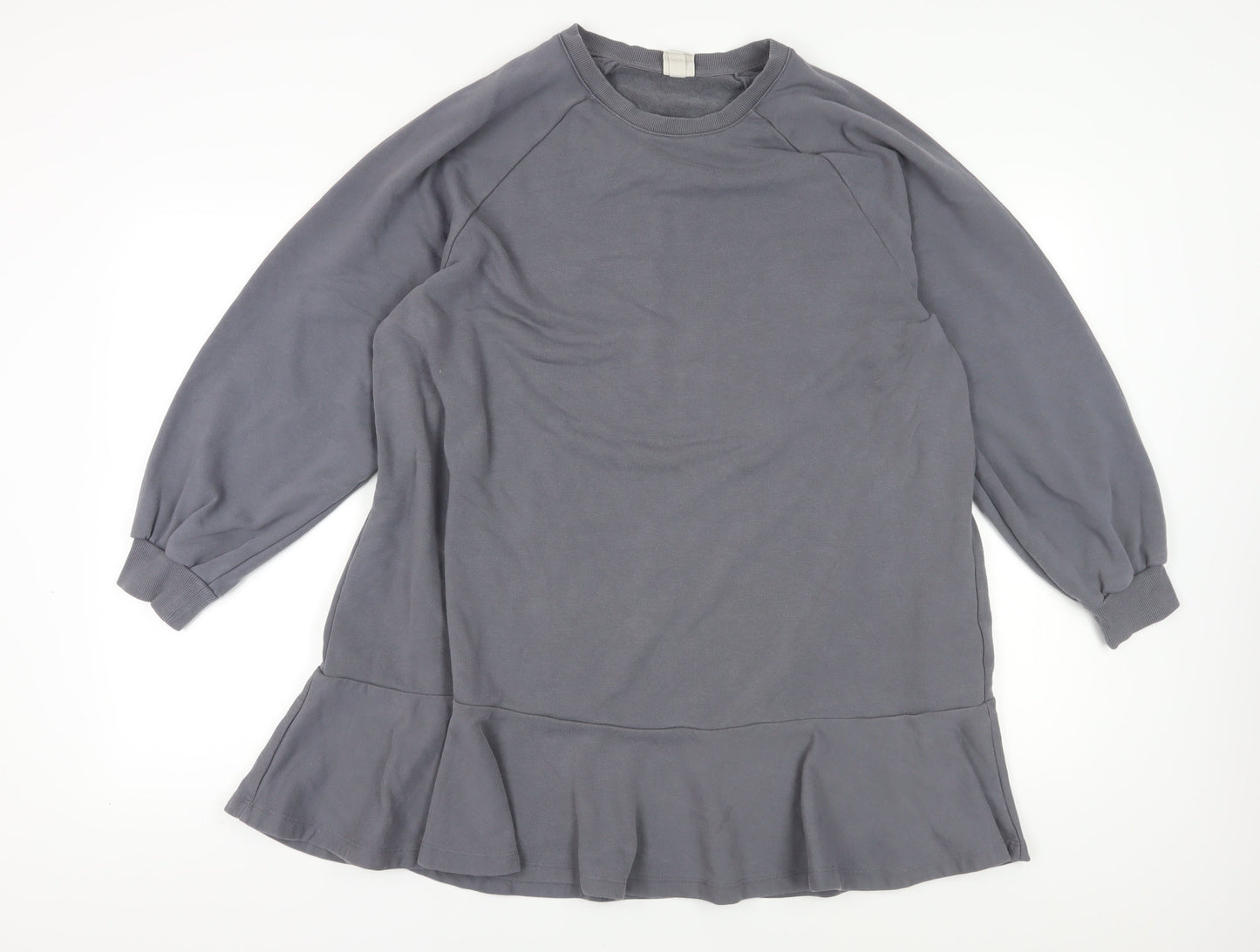 H&M Women's Grey Tunic Sweatshirt XL