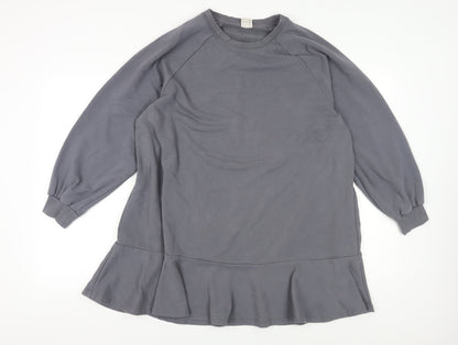 H&M Women's Grey Tunic Sweatshirt XL