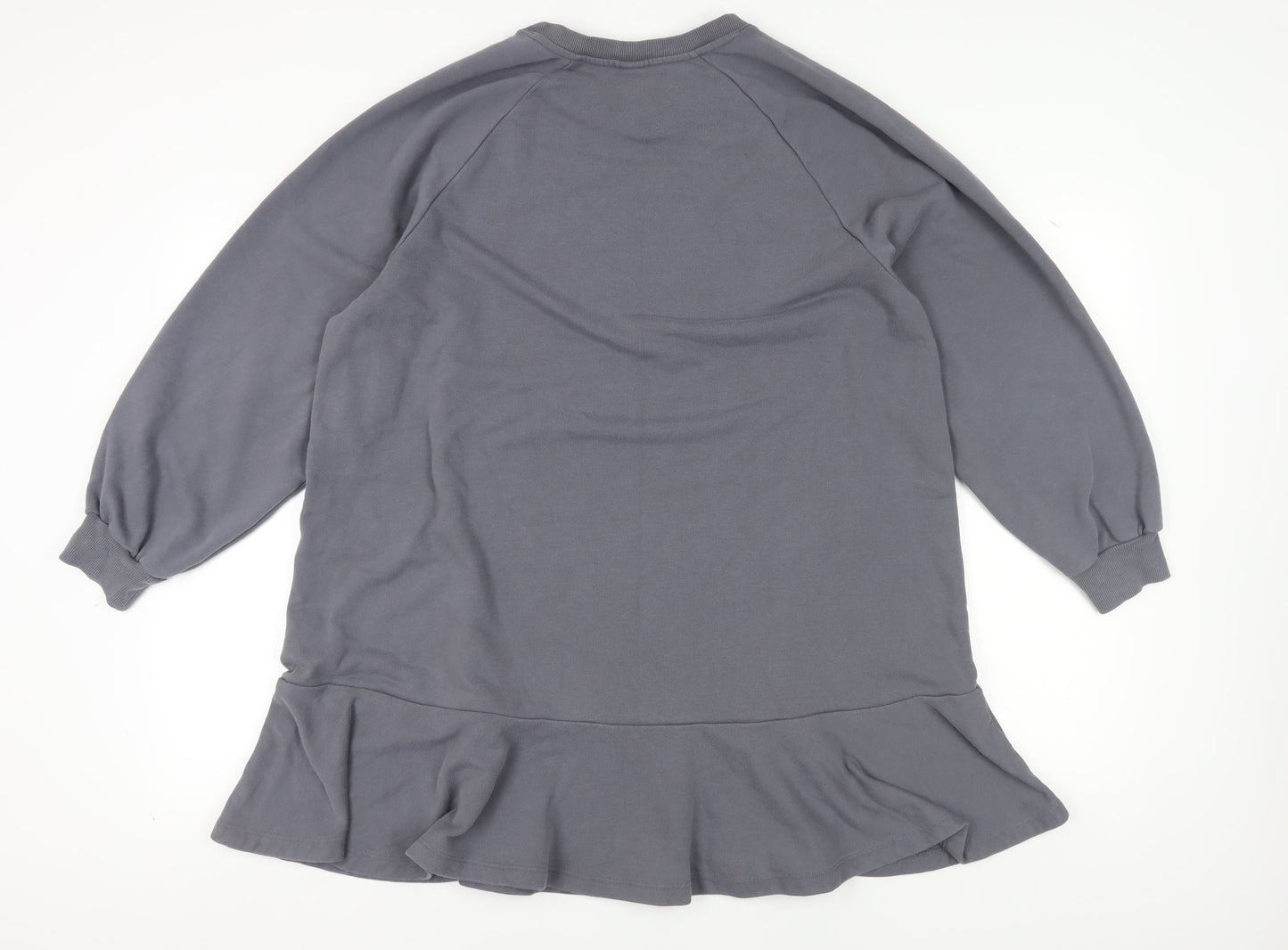 H&M Women's Grey Tunic Sweatshirt XL