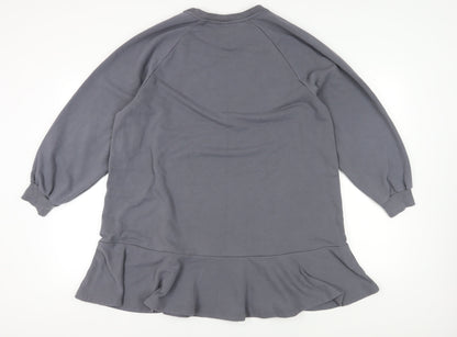 H&M Women's Grey Tunic Sweatshirt XL