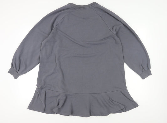 H&M Women's Grey Tunic Sweatshirt XL