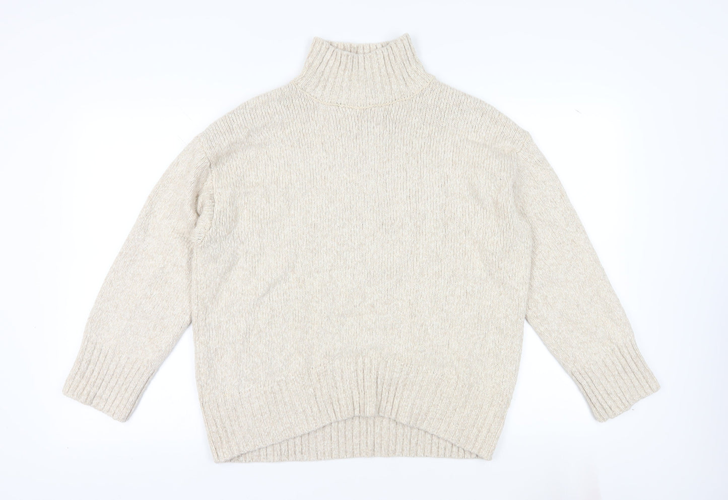 Womens UK Size XS H&M Beige Jumper Jumper