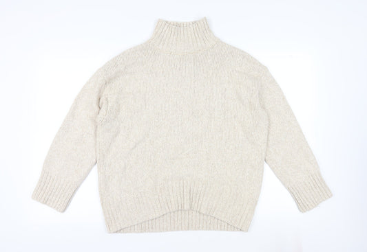 Womens UK Size XS H&M Beige Jumper Jumper