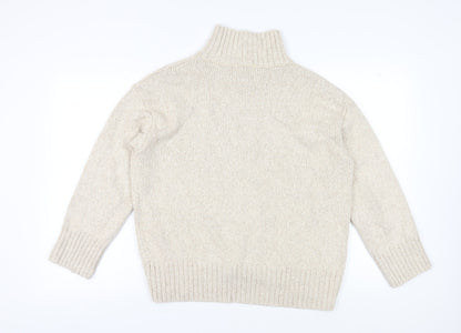 Womens UK Size XS H&M Beige Jumper Jumper