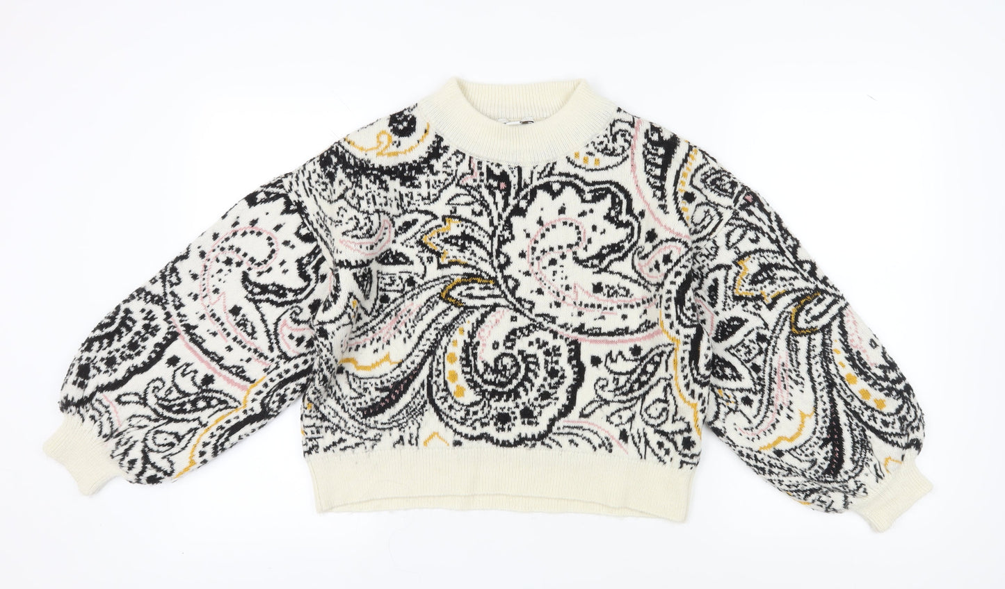 Womens UK Size S Topshop Multicoloured Pullover Jumper