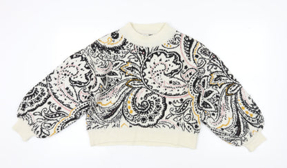 Womens UK Size S Topshop Multicoloured Pullover Jumper
