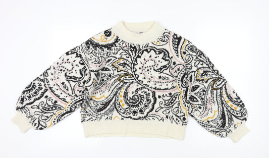 Womens UK Size S Topshop Multicoloured Pullover Jumper