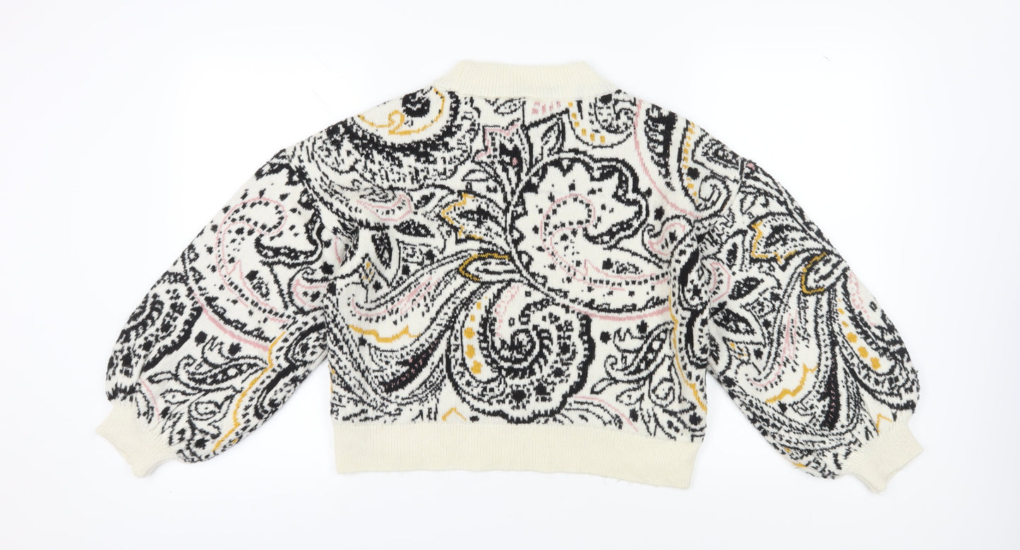 Womens UK Size S Topshop Multicoloured Pullover Jumper