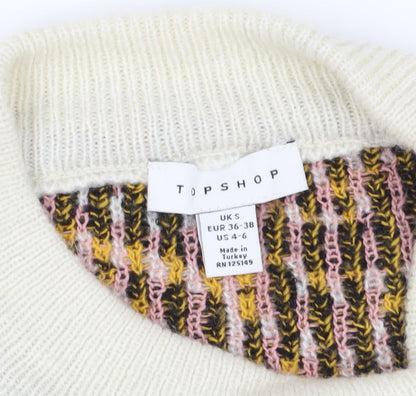 Womens UK Size S Topshop Multicoloured Pullover Jumper