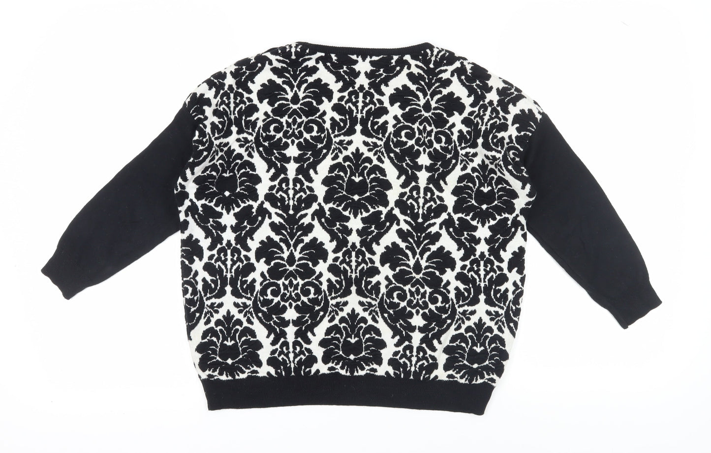 Womens UK Size 10 Warehouse Black Pullover Jumper