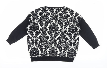 Womens UK Size 10 Warehouse Black Pullover Jumper