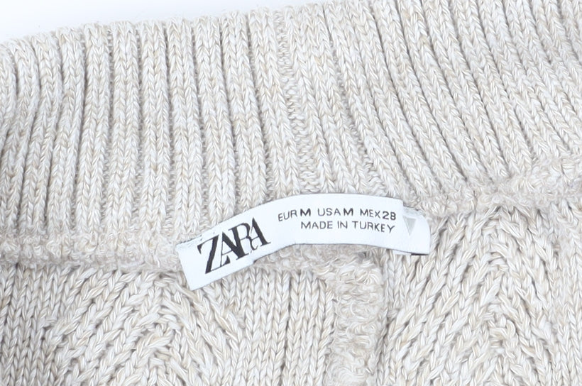 Zara Women's Beige Sweat Shorts Size 12