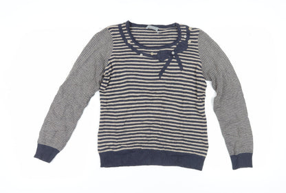 Per Una Women's Multicoloured Stripe Jumper Size 12