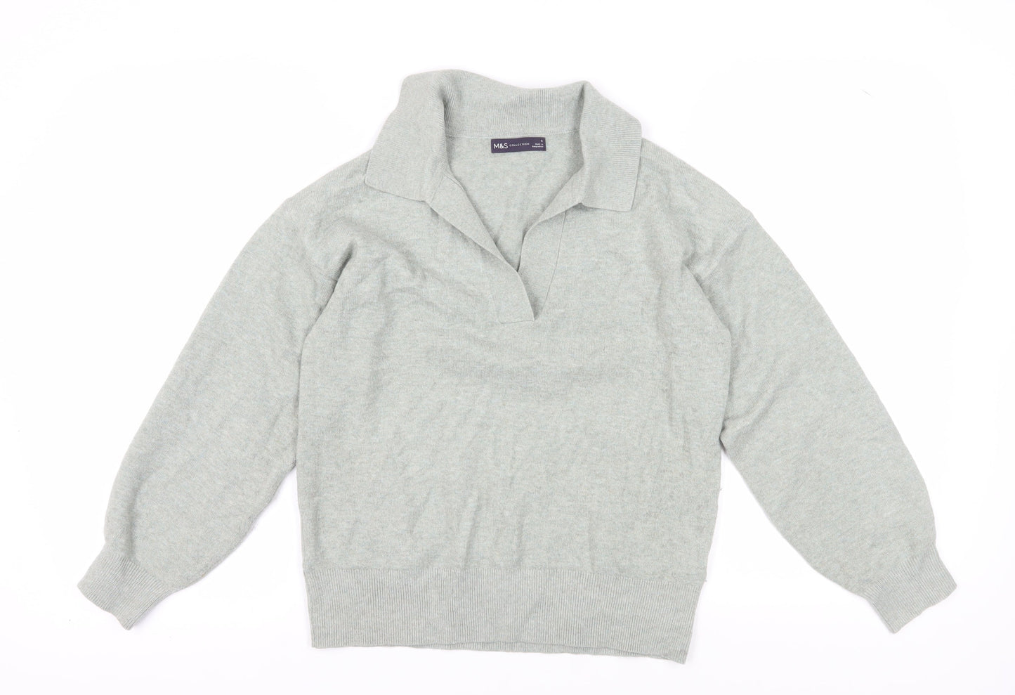 Womens UK Size S Marks and Spencer Grey Pullover Jumper