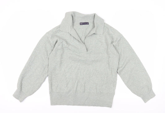 Womens UK Size S Marks and Spencer Grey Pullover Jumper
