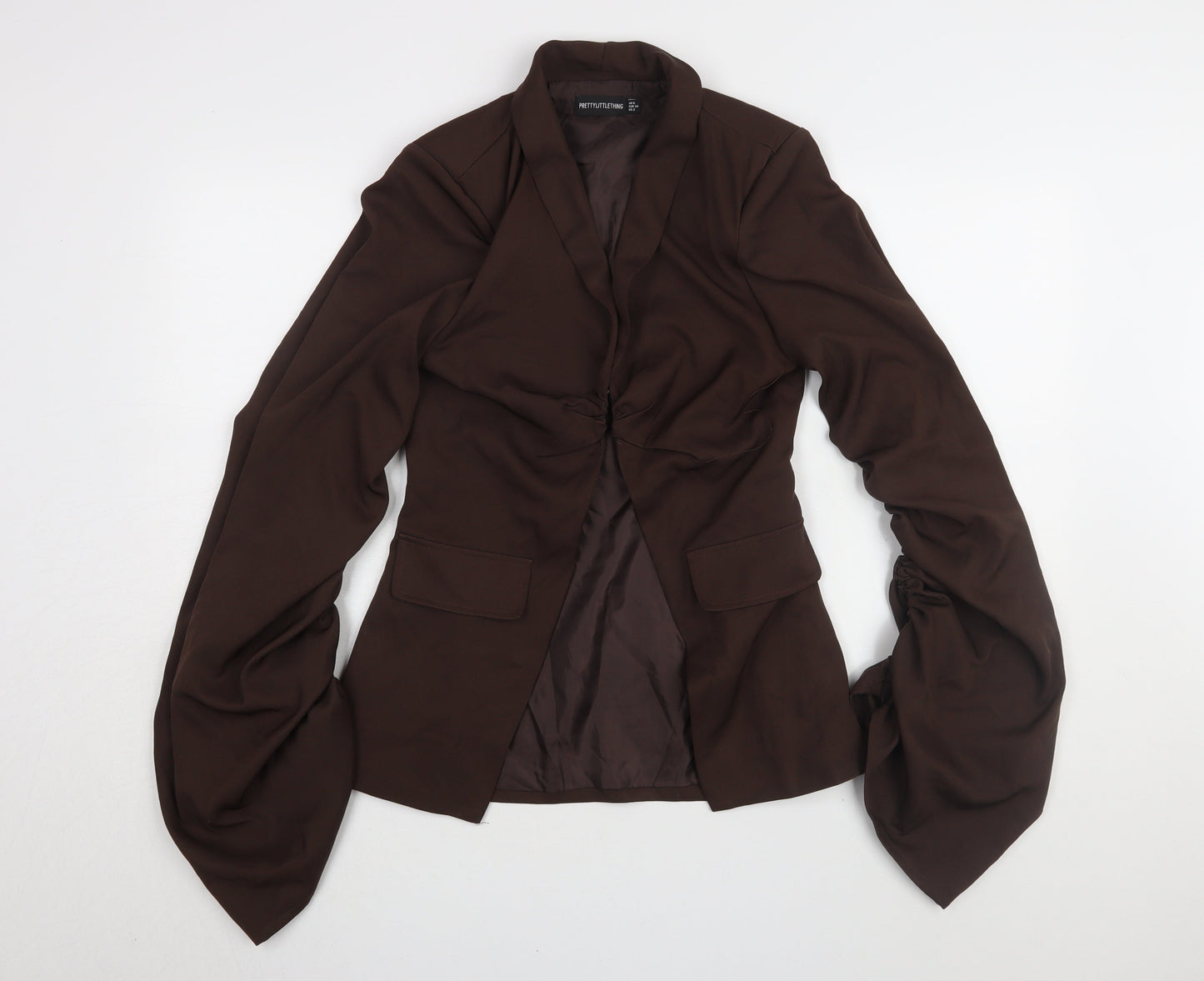 Womens UK Size 6 PRETTYLITTLETHING Brown  Blouse
