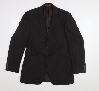 Mens UK Size 38 Burton Regular Black Suit Jacket