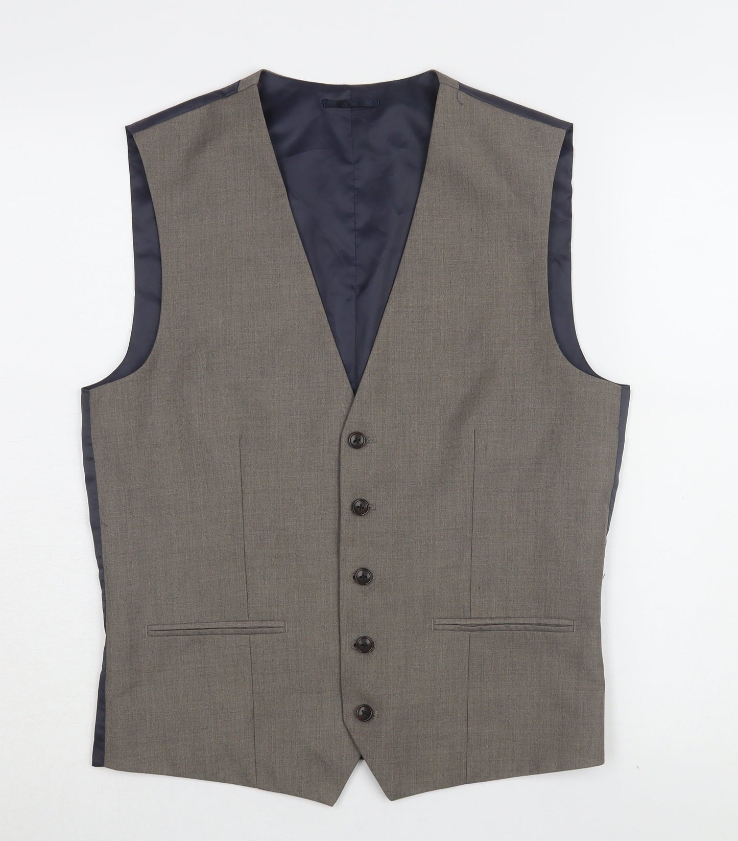 Mens UK Size 38 NEXT Regular Grey Suit Waistcoat