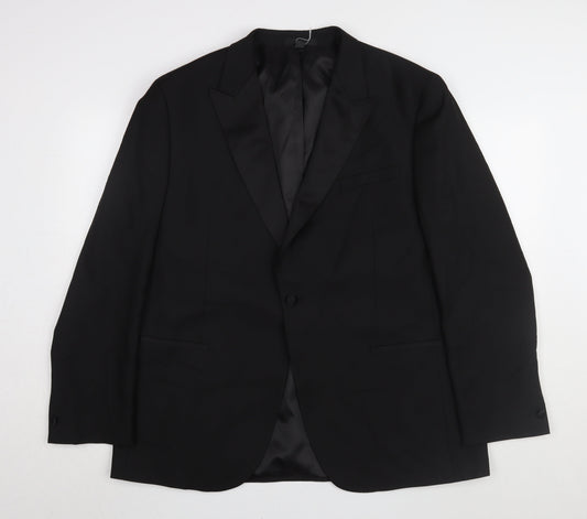 Mens UK Size 44 Marks and Spencer Regular Black Suit Jacket