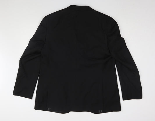 Mens UK Size 44 Marks and Spencer Regular Black Suit Jacket