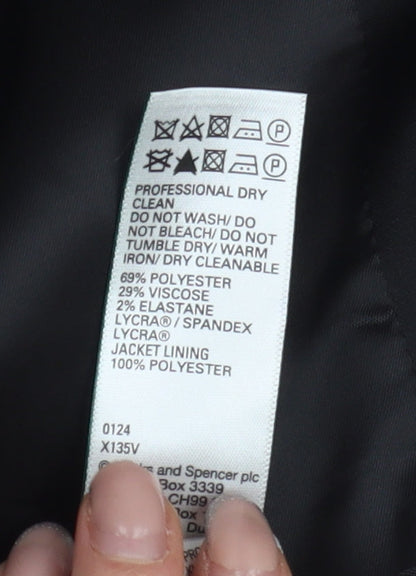 Mens UK Size 44 Marks and Spencer Regular Black Suit Jacket