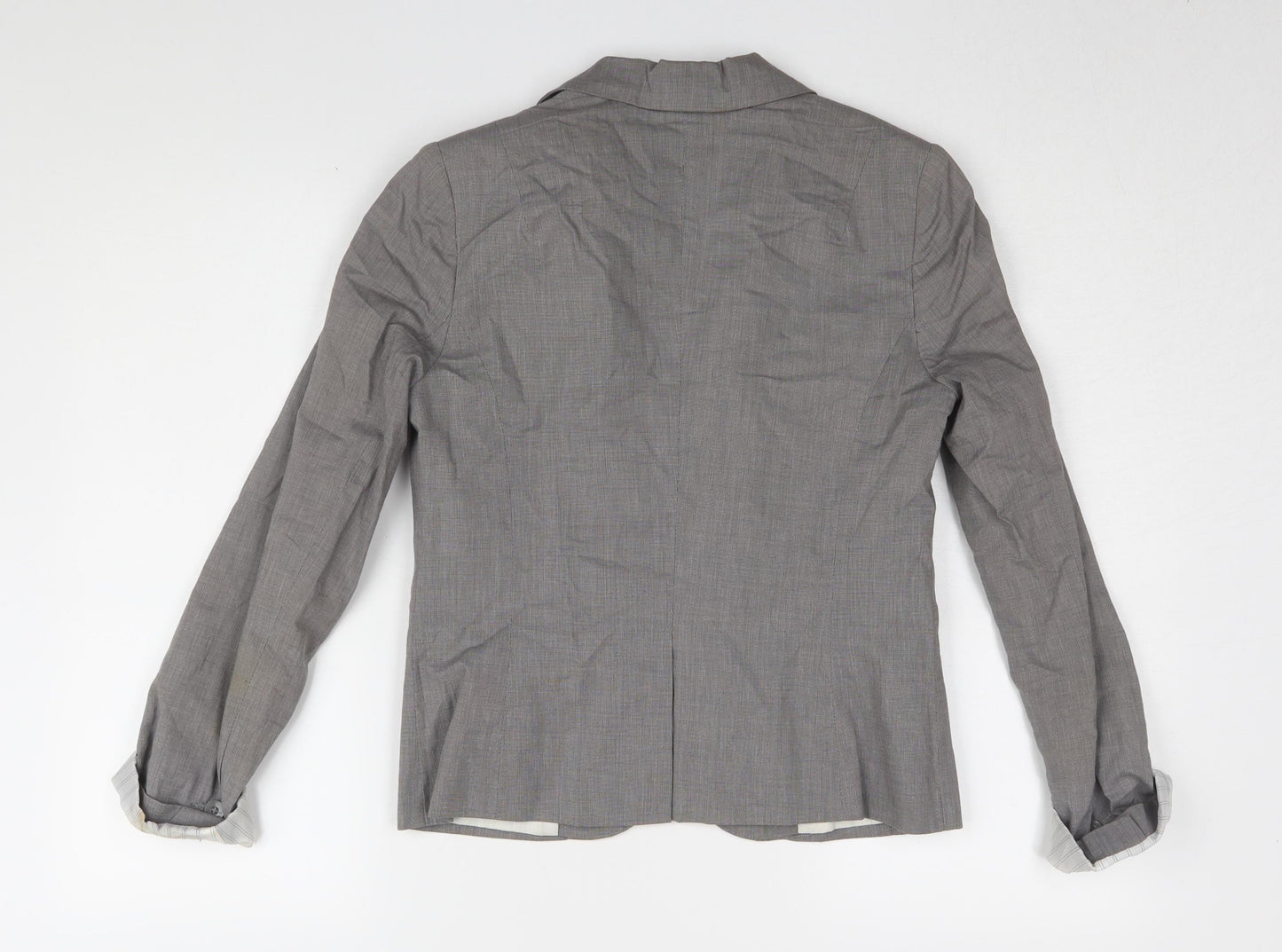 Topshop Women Grey Blazer UK 10 Business Casual