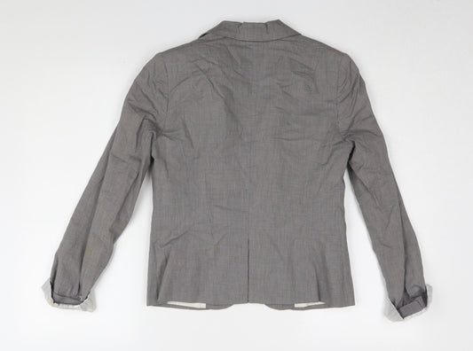 Topshop Women Grey Blazer UK 10 Business Casual