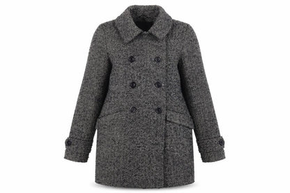 Womens UK Size 8 Warehouse Grey Pea Coat