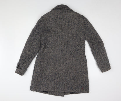 Womens UK Size 8 Warehouse Grey Pea Coat