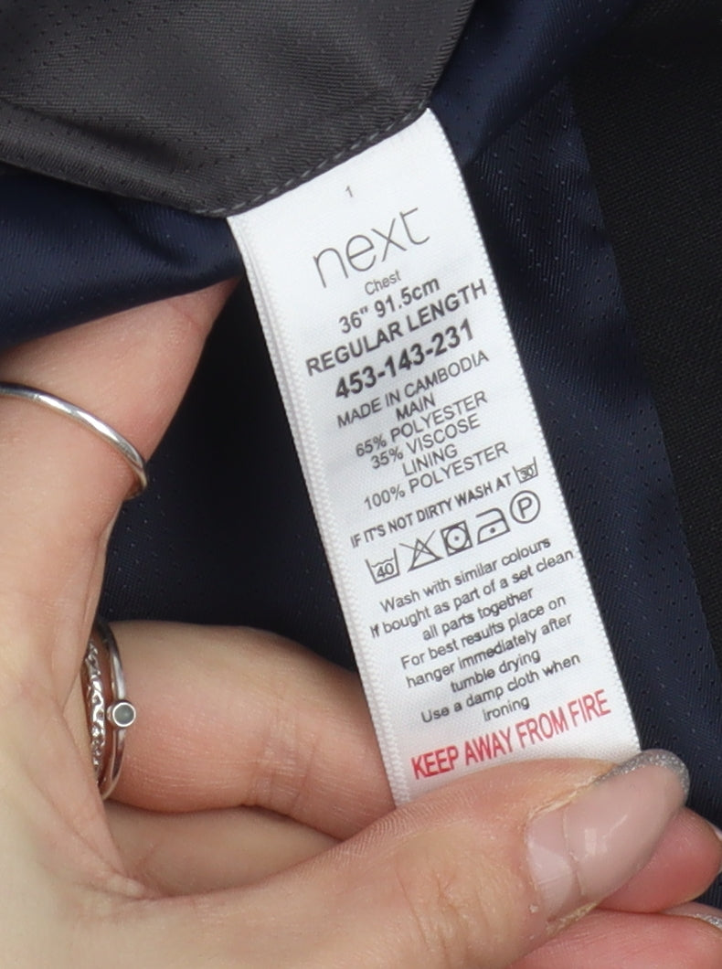Mens UK Size 36 NEXT Regular Black Suit Jacket