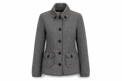 Womens UK Size 10 Mantaray Grey Military Jacket