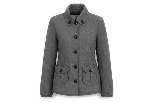 Womens UK Size 10 Mantaray Grey Military Jacket