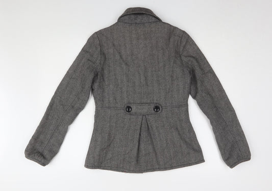 Mantaray Women's Grey Military Jacket Size 10