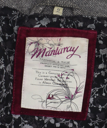 Mantaray Women's Grey Military Jacket Size 10