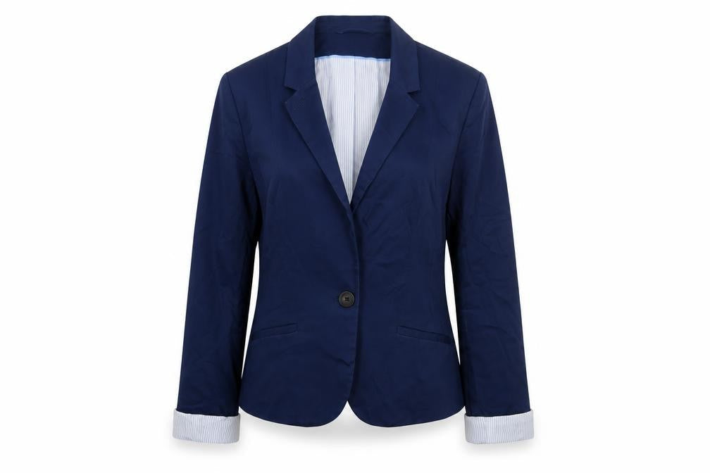 Womens UK Size 8 H&M Regular Blue Suit Jacket