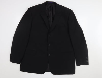 Mens UK Size 46 Taylor & Wright Regular Black Suit Jacket