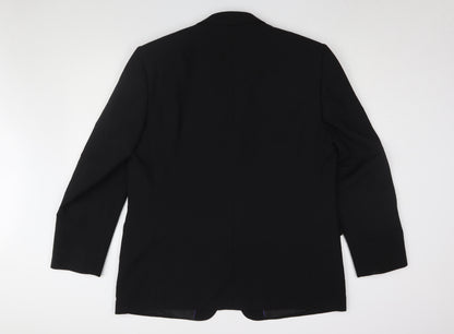Mens UK Size 46 Taylor & Wright Regular Black Suit Jacket