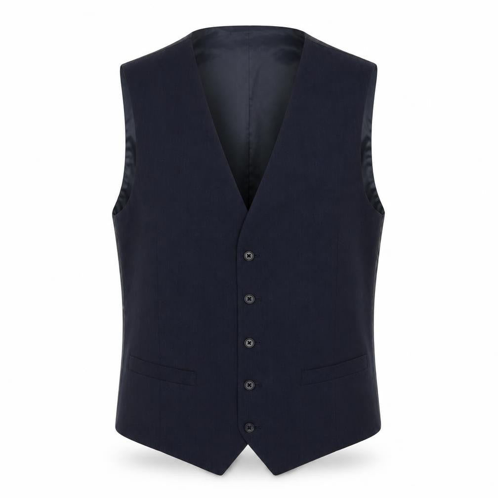 Mens UK Size 38 Marks and Spencer Regular Blue Suit Waistcoat